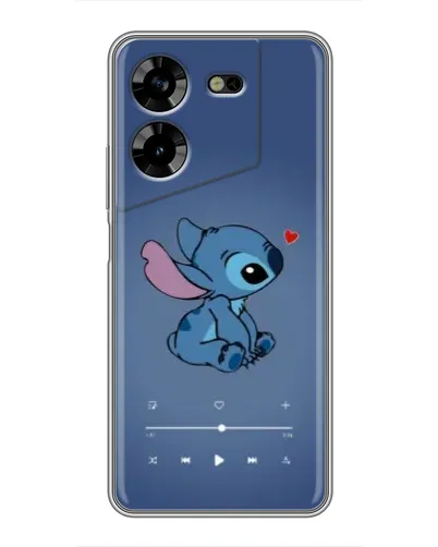 Чехол для TECNO POVA 5 (LG7n) с картинкой «Музыкальный Stitch»