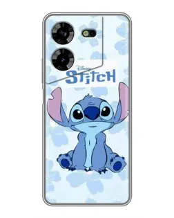 Чехол для TECNO POVA 5 (LG7n) с картинкой «Stitch среди цветов» Чехол для TECNO POVA 5 (LG7n) с картинкой «Stitch среди цветов»
