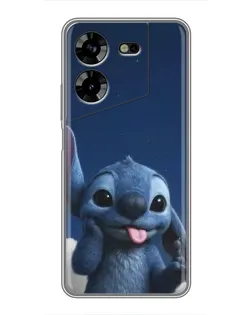 Чехол для TECNO POVA 5 (LG7n) с картинкой «Стич в облаках» Чехол для TECNO POVA 5 (LG7n) с картинкой «Стич в облаках»