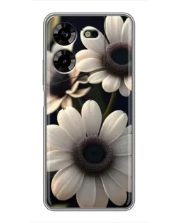 Чохол для TECNO POVA 5 (LG7n) з картинкою «Білі маргаритки макро»