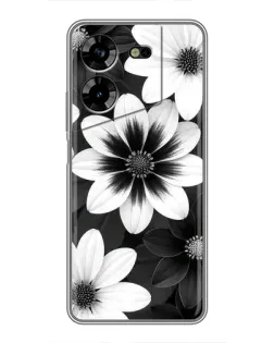 Чохол для TECNO POVA 5 (LG7n) з картинкою «Монохромні айстри»