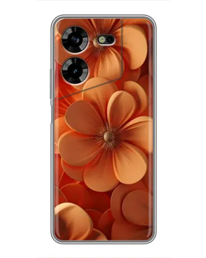Чехол для TECNO POVA 5 (LG7n) с картинкой «Оранжевый макро цветок»