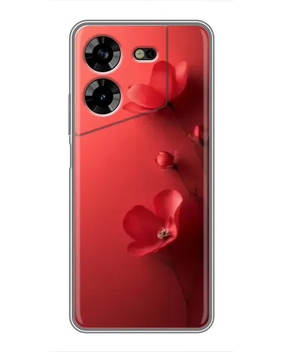 Чехол для TECNO POVA 5 (LG7n) с картинкой «Маковые соцветия»