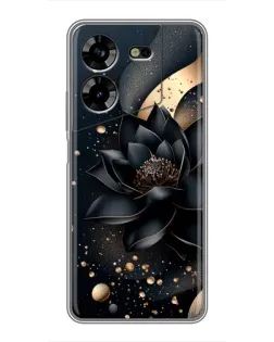 Чохол для TECNO POVA 5 (LG7n) з картинкою «Чорний лотос»