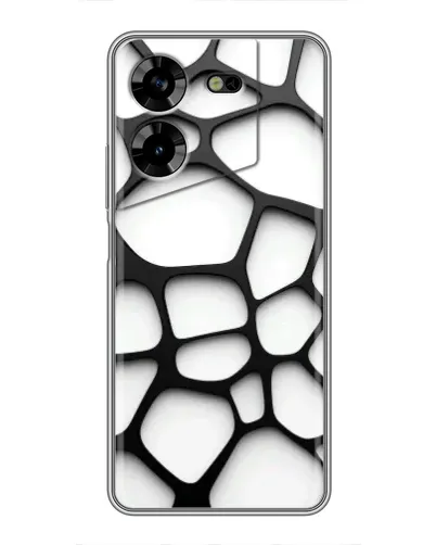 Чехол для TECNO POVA 5 (LG7n) с картинкой «Белая объемная сетка» Чехол для TECNO POVA 5 (LG7n) с картинкой «Белая объемная сетка»