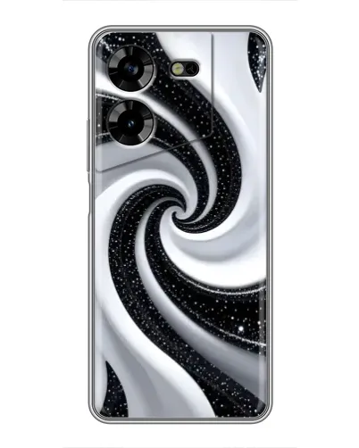 Чехол для TECNO POVA 5 (LG7n) с картинкой «Черно-белая спираль» Чехол для TECNO POVA 5 (LG7n) с картинкой «Черно-белая спираль»