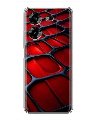 Чехол для TECNO POVA 5 (LG7n) с картинкой «Красная глянцевая сетка» Чехол для TECNO POVA 5 (LG7n) с картинкой «Красная глянцевая сетка»