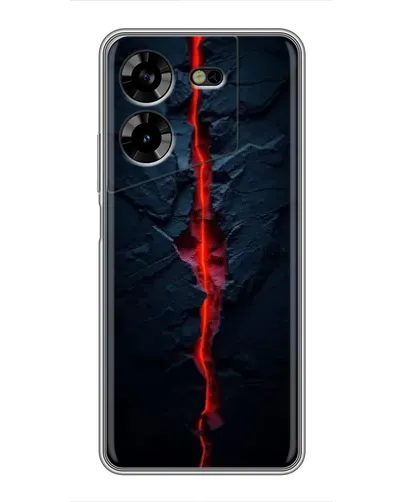 Чехол для TECNO POVA 5 (LG7n) с картинкой «Kрасная лавовая трещина» Чехол для TECNO POVA 5 (LG7n) с картинкой «Kрасная лавовая трещина»