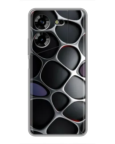 Чехол для TECNO POVA 5 (LG7n) с картинкой «Объемная темная решетка» Чехол для TECNO POVA 5 (LG7n) с картинкой «Объемная темная решетка»