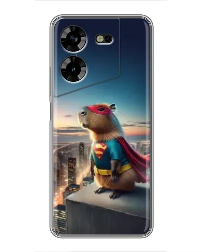 Чехол для TECNO POVA 5 (LG7n) с картинкой «Капи-мен супергерой»