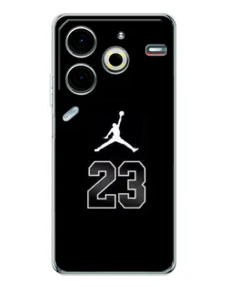 Чехол для TECNO Pova 6 Neo 5G с картинкой «Jordan Flight 23»