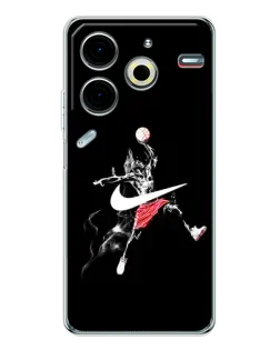 Чехол для TECNO Pova 6 Neo 5G с картинкой «Jordan Jumpman»