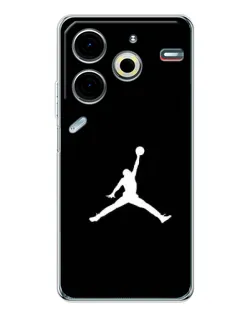 Чехол для TECNO Pova 6 Neo 5G с картинкой «Jordan Silhouette»