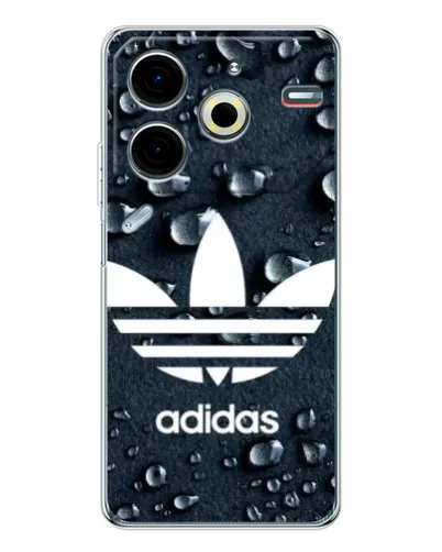 Чехол для TECNO Pova 6 Neo 5G с картинкой «Adidas Trefoil Blue»