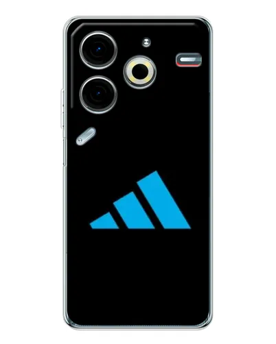 Чехол для TECNO Pova 6 Neo 5G с картинкой «Adidas Cyan Logo»