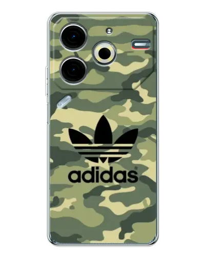 Чехол для TECNO Pova 6 Neo 5G с картинкой «Милитари стиль Adidas»