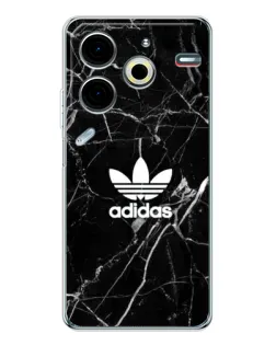 Чехол для TECNO Pova 6 Neo 5G с картинкой «Белый мрамор Adidas»