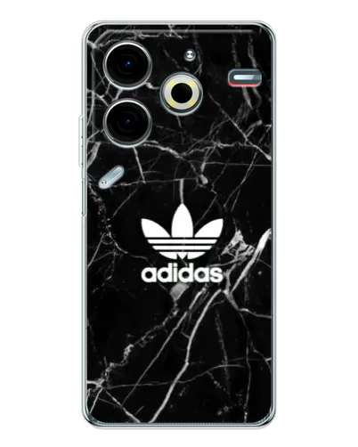 Чехол для TECNO Pova 6 Neo 5G с картинкой «Белый мрамор Adidas»