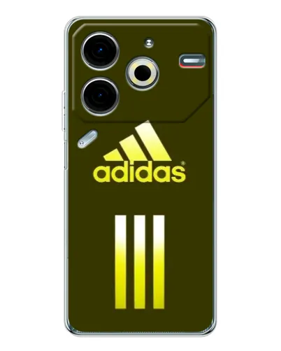 Чехол для TECNO Pova 6 Neo 5G с картинкой «Оливковый градиент Adidas»