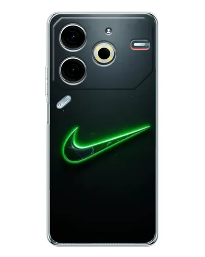 Чехол для TECNO Pova 6 Neo 5G с картинкой «Неоновый контур Nike» Чехол для TECNO Pova 6 Neo 5G с картинкой «Неоновый контур Nike»