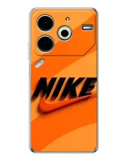 Чехол для TECNO Pova 6 Neo 5G с картинкой «Оранжевый драйв Nike»