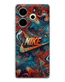 Чехол для TECNO Pova 6 Neo 5G с картинкой «Nike в абстракции»