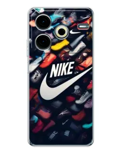 Чехол для TECNO Pova 6 Neo 5G с картинкой «Коллекция кроссовок Nike»