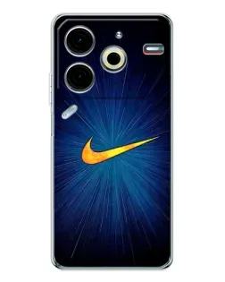 Чехол для TECNO Pova 6 Neo 5G с картинкой «Синий пульс Nike» Чехол для TECNO Pova 6 Neo 5G с картинкой «Синий пульс Nike»