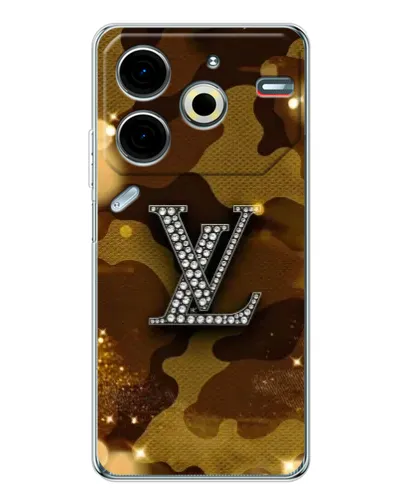 Чехол для TECNO Pova 6 Neo 5G с картинкой «Камуфляжный Louis Vuitton»