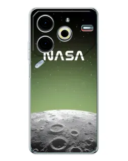 Чехол для TECNO Pova 6 Neo 5G с картинкой «NASA — лунный градиент»