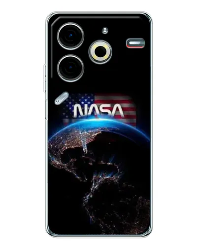Чехол для TECNO Pova 6 Neo 5G с картинкой «Земля из космоса NASA»