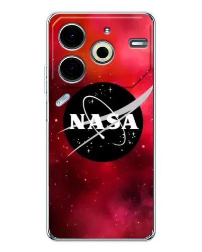 Чехол для TECNO Pova 6 Neo 5G с картинкой «NASA — красная туманность»