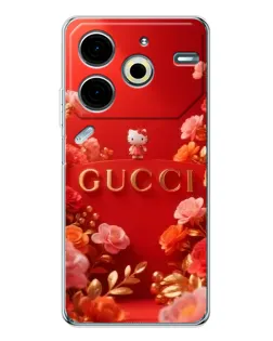 Чехол для TECNO Pova 6 Neo 5G с картинкой «Gucci — золотой сад»