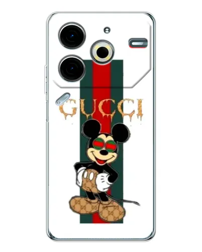 Чехол для TECNO Pova 6 Neo 5G с картинкой «Микки Маус Gucci — полосы» Чехол для TECNO Pova 6 Neo 5G с картинкой «Микки Маус Gucci — полосы»