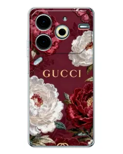 Чохол для TECNO Pova 6 Neo 5G з картинкою «Gucci — бордові троянди» Чохол для TECNO Pova 6 Neo 5G з картинкою «Gucci — бордові троянди»