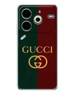 Чохол для TECNO Pova 6 Neo 5G з картинкою «Gucci — темно-зелений градієнт» Чохол для TECNO Pova 6 Neo 5G з картинкою «Gucci — темно-зелений градієнт»
