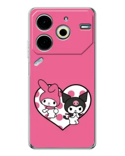 Чехол для TECNO Pova 6 Neo 5G с картинкой «Kuromi и My Melody» Чехол для TECNO Pova 6 Neo 5G с картинкой «Kuromi и My Melody»