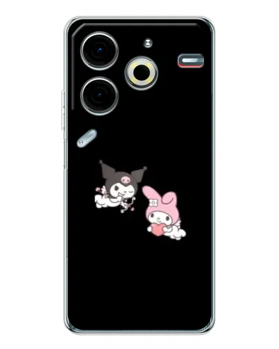 Чехол для TECNO Pova 6 Neo 5G с картинкой «My Melody и Kuromi» Чехол для TECNO Pova 6 Neo 5G с картинкой «My Melody и Kuromi»
