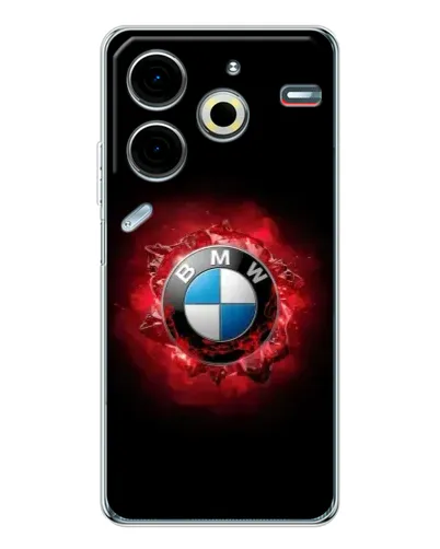Чехол для TECNO Pova 6 Neo 5G с картинкой «Логотип BMW — вспышка»