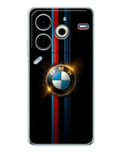 Чехол для TECNO Pova 6 Neo 5G с картинкой «BMW M-Power неон»