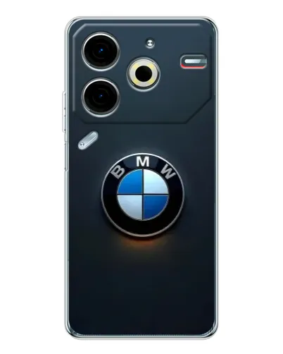 Чехол для TECNO Pova 6 Neo 5G с картинкой «Логотип BMW — минимализм»