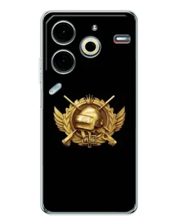 Чехол для TECNO Pova 6 Neo 5G с картинкой «PUBG — оранжевый градиент» Чехол для TECNO Pova 6 Neo 5G с картинкой «PUBG — оранжевый градиент»