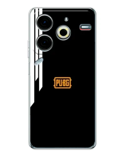 Чехол для TECNO Pova 6 Neo 5G с картинкой «PUBG — вертикальные линии»