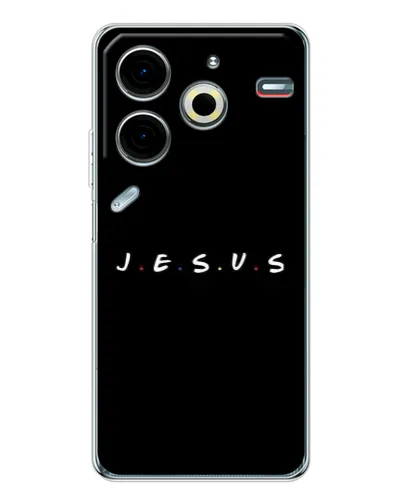 Чехол для TECNO Pova 6 Neo 5G с картинкой «Точки веры J.E.S.U.S.» Чехол для TECNO Pova 6 Neo 5G с картинкой «Точки веры J.E.S.U.S.»