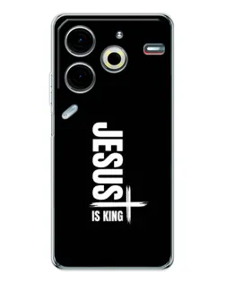 Чехол для TECNO Pova 6 Neo 5G с картинкой «Вертикаль веры Jesus»