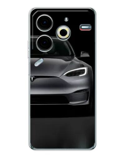 Чехол для TECNO Pova 6 Neo 5G с картинкой «Tesla Model S Look»