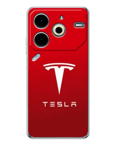 Чехол для TECNO Pova 6 Neo 5G с картинкой «Tesla Red Classic»