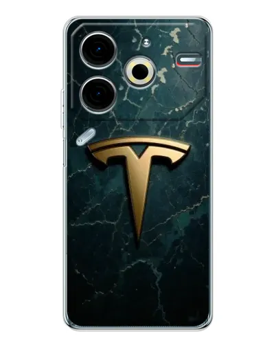 Чехол для TECNO Pova 6 Neo 5G с картинкой «Мраморная Tesla Gold»