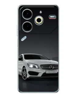 Чехол для TECNO Pova 6 Neo 5G с картинкой «Mercedes AMG GT Silver»