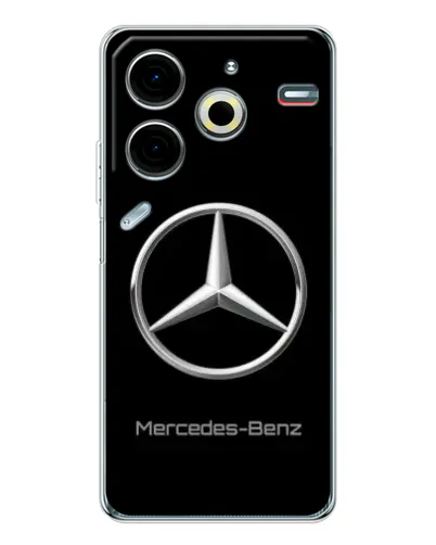 Чехол для TECNO Pova 6 Neo 5G с картинкой «Mercedes Silver Logo»